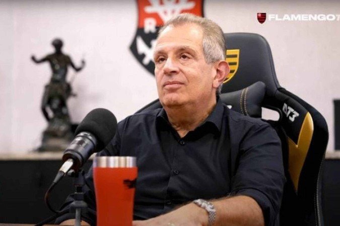 Presidente do Flamengo comenta contratação de Jorginho -  (crédito: Foto: Reprodução Youtube canal Flamengo TV)