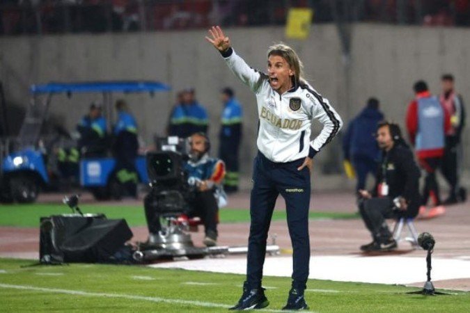 Sebástian Beccacece queria contar com Gonzalo Plata, mas atleta tem lesão no joelho direito - (crédito: Foto: Marcelo Hernandez/Getty Images)) Sebástian Beccacece queria contar com Gonzalo Plata, mas atleta tem lesão no joelho direito - (crédito: Foto: Marcelo Hernandez/Getty Images))