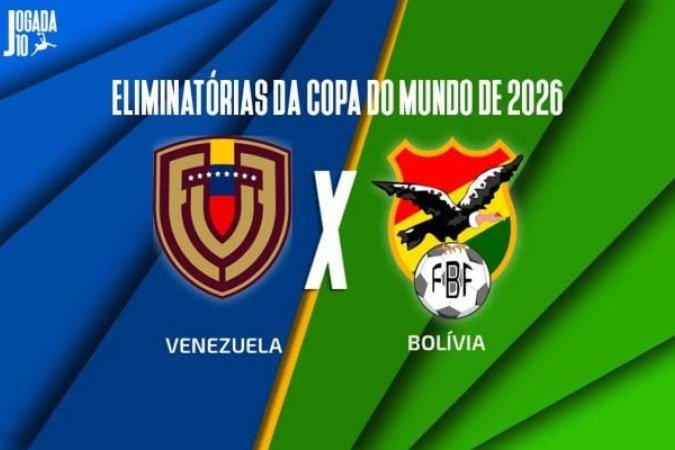 Venezuela e Bolívia fazem duelo direto por uma vaga na Copa do Mundo de 2026 - (crédito: Foto: Arte/Jogada10) Venezuela e Bolívia fazem duelo direto por uma vaga na Copa do Mundo de 2026 - (crédito: Foto: Arte/Jogada10)