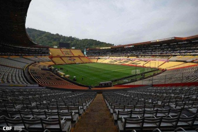 Brasil volta ao Monumental Isidro Romero Carbo, em Guayaquil, no Equador -  (crédito: Foto: Rafael Ribeiro/CBF)