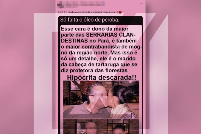 Não há provas de que Fábio Vaz de Lima, marido da ministra do Meio Ambiente e Mudança do Clima, Marina Silva, seja dono de serrarias clandestinas no Pará ou esteja envolvido com contrabando de mogno na região Norte - (crédito: Reprodução/Comprova ) Não há provas de que Fábio Vaz de Lima, marido da ministra do Meio Ambiente e Mudança do Clima, Marina Silva, seja dono de serrarias clandestinas no Pará ou esteja envolvido com contrabando de mogno na região Norte - (crédito: Reprodução/Comprova )