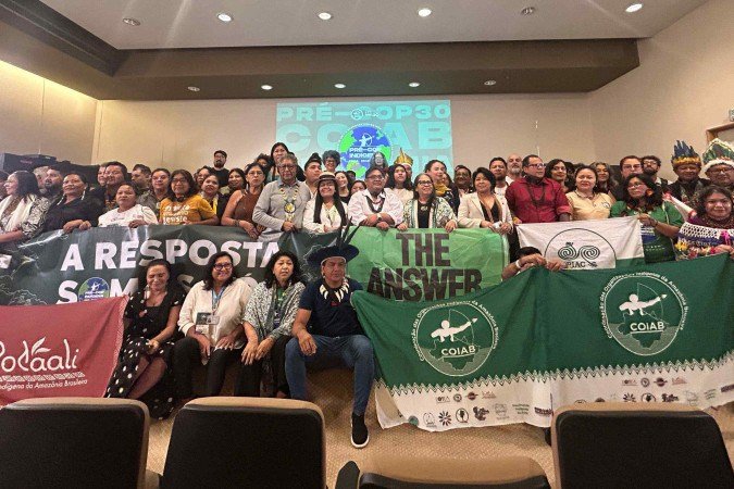 Lideranças se reúnem na Pré-COP Indígena - (crédito: Gabriella Braz/CB) Lideranças se reúnem na Pré-COP Indígena - (crédito: Gabriella Braz/CB)
