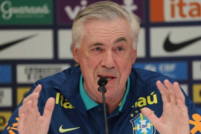 Ancelotti treinou o Real Madrid antes de assumir a Seleção Brasileira - (crédito: Reuters) Ancelotti treinou o Real Madrid antes de assumir a Seleção Brasileira - (crédito: Reuters)