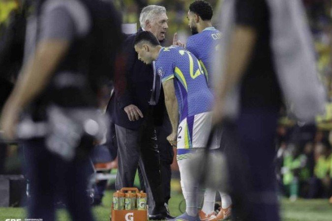 Estreia de Ancelotti na Seleção Brasileira rende recorde à Globo -  (crédito: Foto: Rafael Ribeiro/CBF)