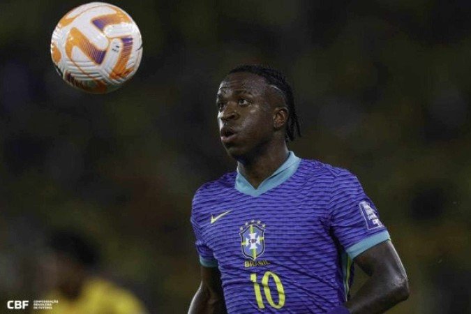 Vini Jr em ação contra o Equador, pelas Eliminatórias - (crédito: Foto: Rafael Ribeiro / CBF) Vini Jr em ação contra o Equador, pelas Eliminatórias - (crédito: Foto: Rafael Ribeiro / CBF)
