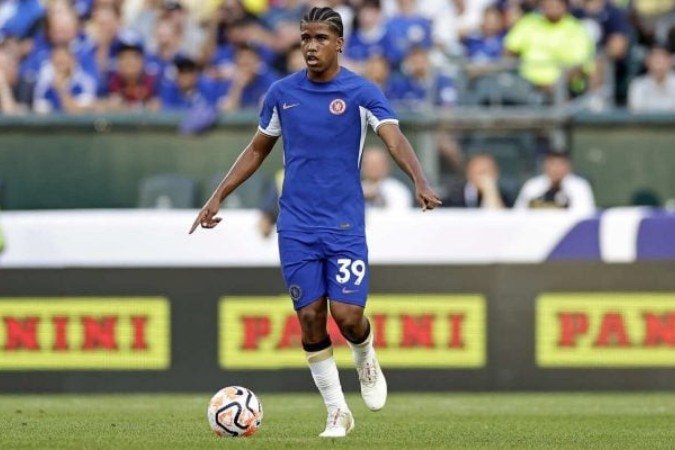 Andrey Santos se destacou pelo o Strasbourg, da França na última temporada - (crédito: Foto: Adam Hunger/Getty Images) Andrey Santos se destacou pelo o Strasbourg, da França na última temporada - (crédito: Foto: Adam Hunger/Getty Images)