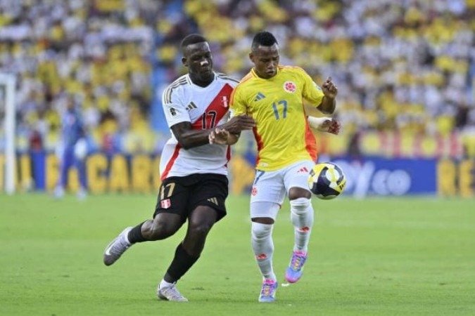 Colômbia e Peru não saíram do zero em Barranquilla - (crédito: Foto: Gabriel Aponte/Getty Images) Colômbia e Peru não saíram do zero em Barranquilla - (crédito: Foto: Gabriel Aponte/Getty Images)
