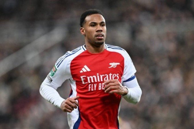 Gabriel Magalhães foi um dos pilares do sistema defensivo do Arsenal na temporada -  (crédito: Foto: Stu Forster/Getty Images)