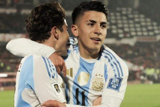 Julián Álvarez marcou o gol da vitória argentina -  (crédito: Foto: Divulgação/AFA)