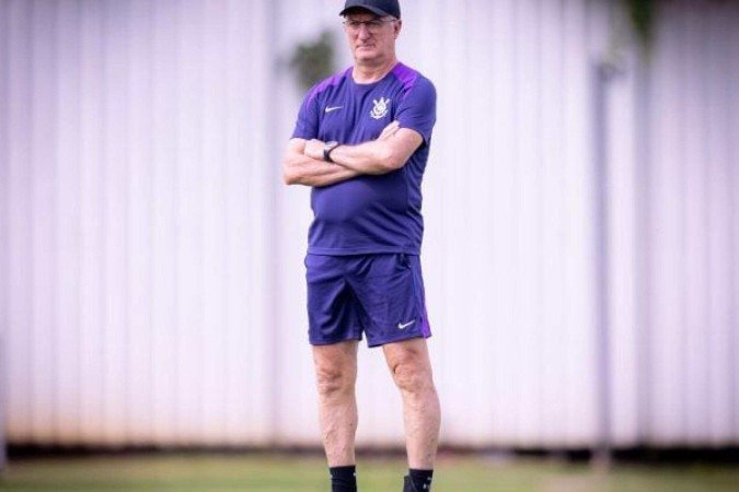 Dorival Jr no CT do Timão -  (crédito: Foto: Rodrigo Coca/ Ag Corinthians)