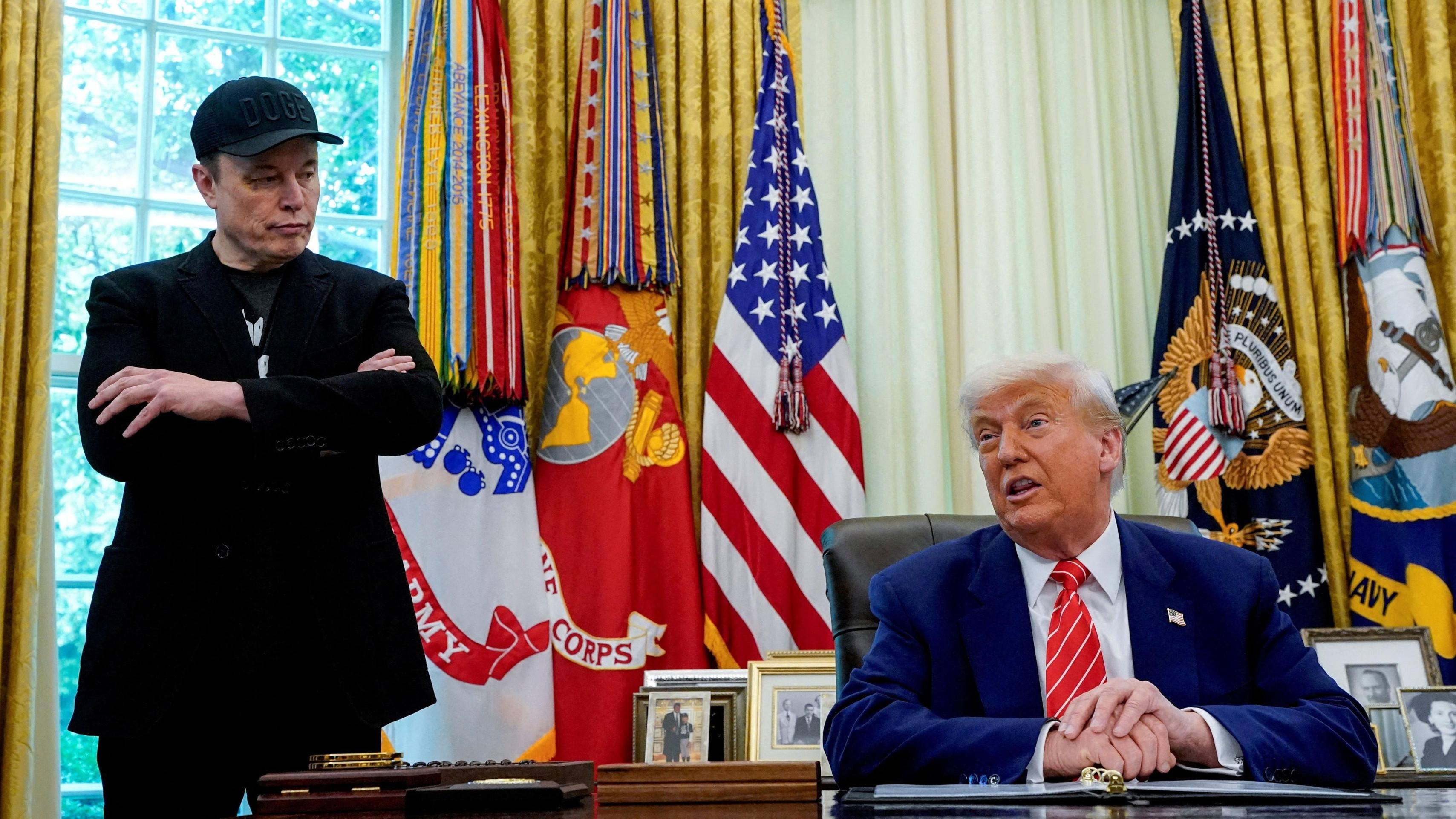 Elon Musk afirmou ter ficado 'decepcionado' com o 'grande e belo projeto de lei' de Trump, entrevista ao programa de TV CBS Sunday Morning -  (crédito: Reuters)
