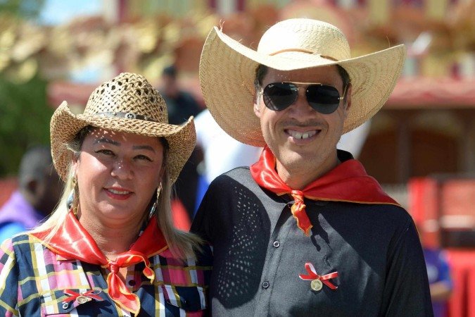 Karina e Marcio acompanham evento há mais de 20 anos