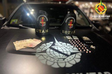 Ação da PMDF em Taguatinga intercepta tráfico de drogas sintéticas -  (crédito: PMDF/Divulgação)