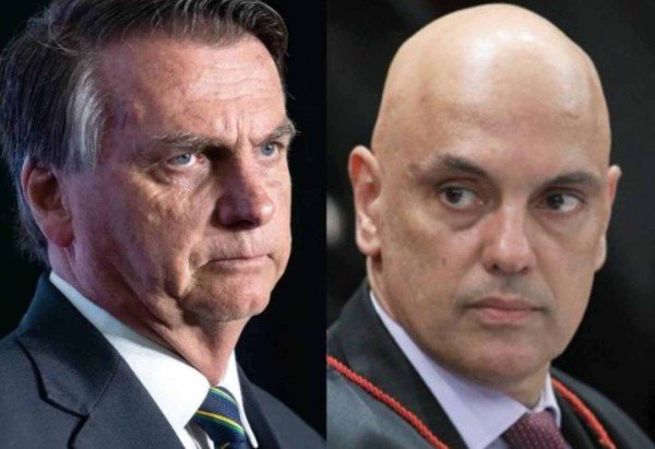 Jair Bolsonaro tem primeiro encontro com Alexandre de Moraes após virar réu por tentativa de golpe de Estado - (crédito: Cristobal Herrera/EFE | Divulgação/TSE)