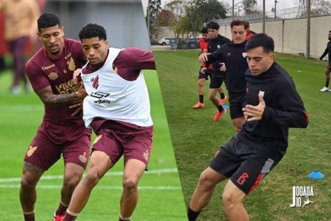 Athletico e Atlético Goianiense se enfrentam pela 11ª rodada da Série B - (crédito: Fotos: José Tramontin/athletico.com.br; Bruno Corsino/ ACG) Athletico e Atlético Goianiense se enfrentam pela 11ª rodada da Série B - (crédito: Fotos: José Tramontin/athletico.com.br; Bruno Corsino/ ACG)