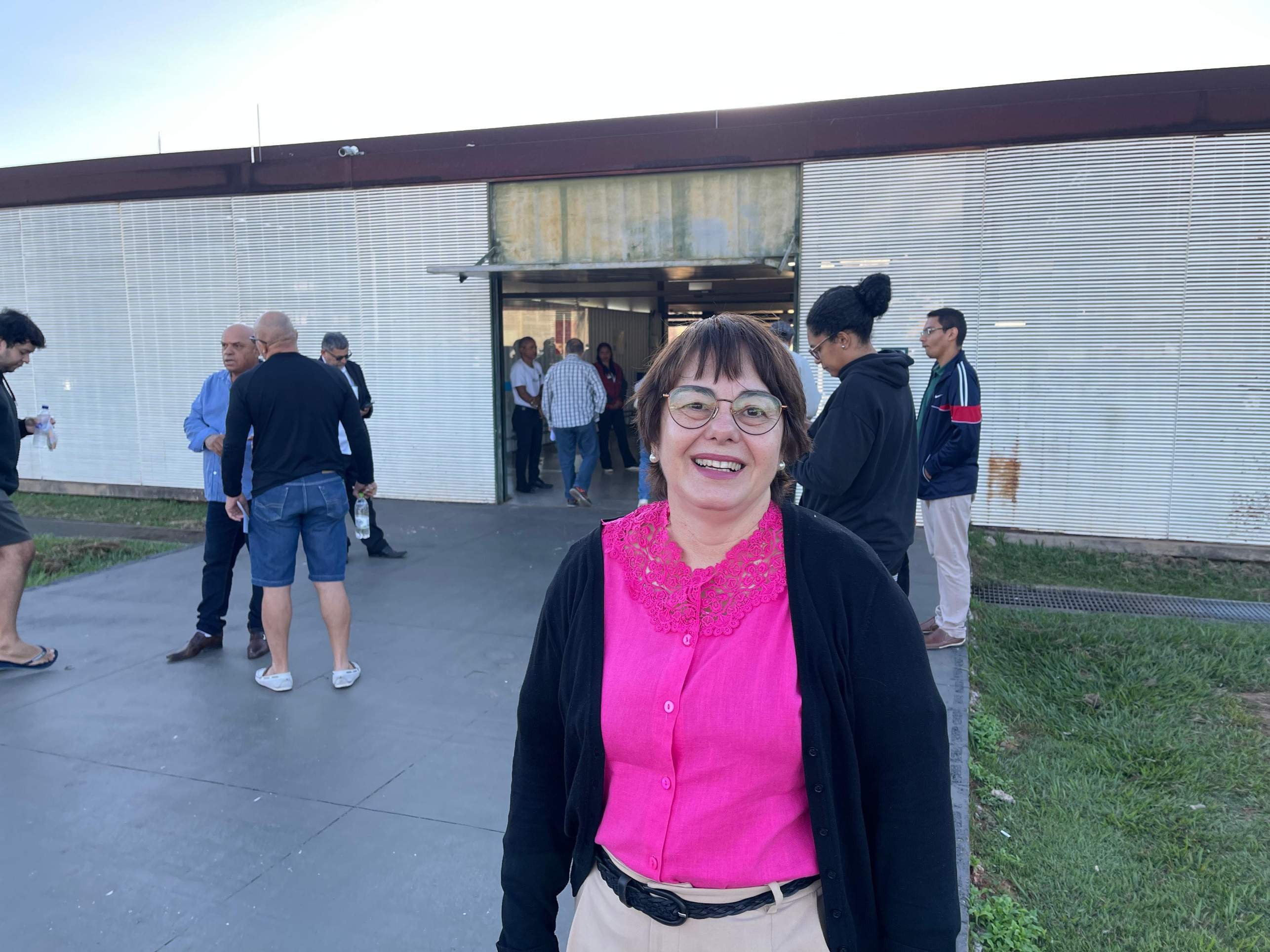  A pedagoga e teóloga Sandra Márcia Santos, de 60 anos, chegou com tranquilidade para encarar o desafio