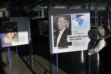 Exposição Assis Chateaubriand — Quem não ousa, não vence destaca a importância de Assis Chateaubriand, o Chatô, para a cultura e a comunicação brasileiras -  (crédito: Minervino Júnior/CB/D.A.Press)
