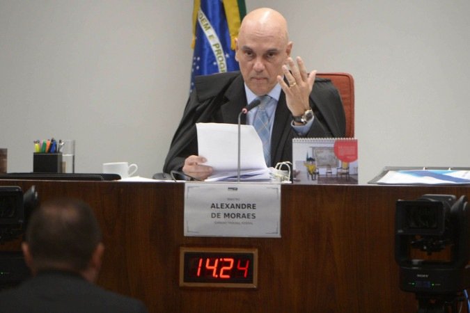 Moraes assumiu a relatoria da ação movida pelo PSOL contra a derrubada do decreto do IOF porque já era relator de outra ação do PL sobre o tema -  (crédito:  Ed Alves CB/DA Press)