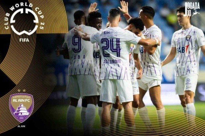O Al Ain é um dos maiores clubes da Ásia - (crédito: Foto: Arte Jogada10 sobre foto de divulgação / Al Ain) O Al Ain é um dos maiores clubes da Ásia - (crédito: Foto: Arte Jogada10 sobre foto de divulgação / Al Ain)