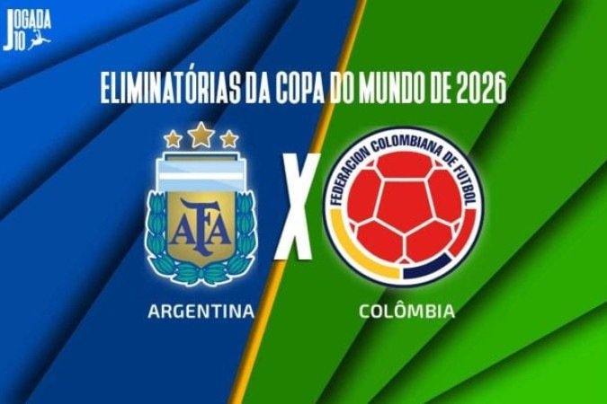 Argentina e Colômbia se enfrentam pela 16ª rodada das Eliminatórias Sul-Americanas da Copa do Mundo de 2026 - (crédito: Arte: Jogada10) Argentina e Colômbia se enfrentam pela 16ª rodada das Eliminatórias Sul-Americanas da Copa do Mundo de 2026 - (crédito: Arte: Jogada10)