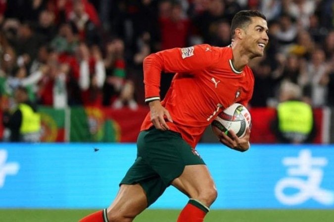 CR7 em ação pela seleção portuguesa na final da Liga das Nações - (crédito: Foto: Divulgação / Uefa) CR7 em ação pela seleção portuguesa na final da Liga das Nações - (crédito: Foto: Divulgação / Uefa)