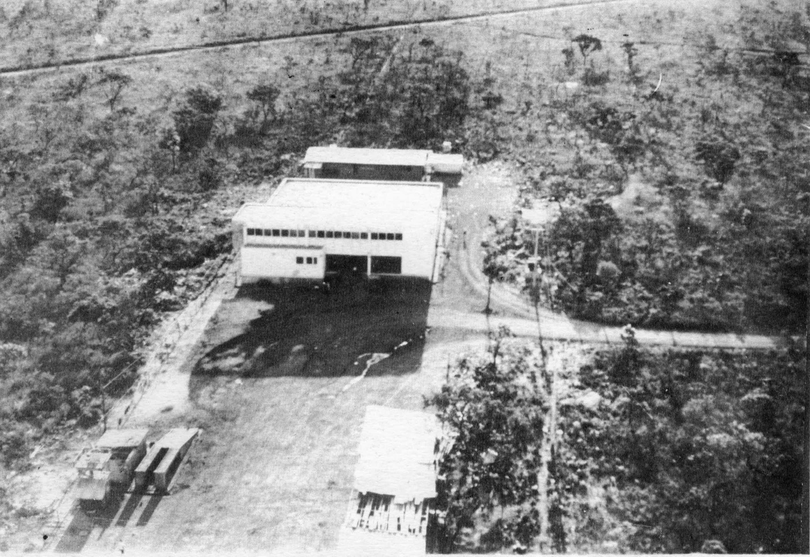Vista a&eacute;rea do antigo pr&eacute;dio do Correio Braziliense  em 1960