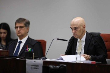 Alexandre de Moraes e Paulo Gonet durante interrogatório dos réus da ação penal que apura tentativa de golpe de Estado -  (crédito: Ton Molina/STF)