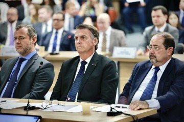 'Meu relacionamento com o ministro (general Paulo Sérgio Nogueira) nunca foi sobre pressão, sobre autoritarismo. Nossa relação era até fraternal. Jamais eu pressionei nenhum ministro', declarou Bolsonaro
 -  (crédito: Fellipe Sampaio/STF)