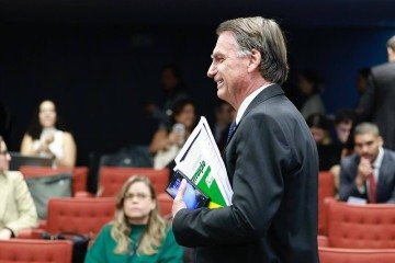 Jair Bolsonaro é interrogado nesta terça-feira (10/6) no STF sobre a trama golpista - (crédito: Fellipe Sampaio/STF) Jair Bolsonaro é interrogado nesta terça-feira (10/6) no STF sobre a trama golpista - (crédito: Fellipe Sampaio/STF)