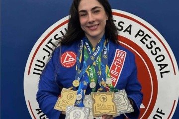 A brasiliense Maria Clara Barreto Ã© vice-campeÃ£ mundial  -  (crédito: ReproduÃ§Ã£o/Instagram)