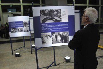 A exposição 'Assis Chateaubriand: 'Quem não ousa, não vence'' ocorre no Centro de Convenções Ulysses Guimarães -  (crédito: Minervino Júnior/CB/D.A Press)