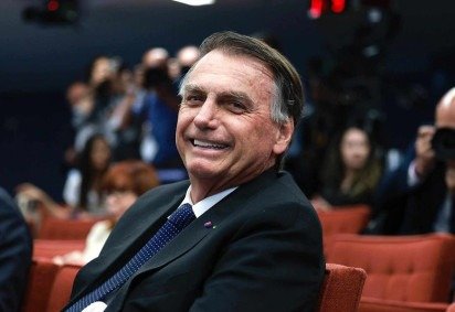 Bolsonaro durante interrogatório no STF -  (crédito: Fellipe Sampaio/STF)
