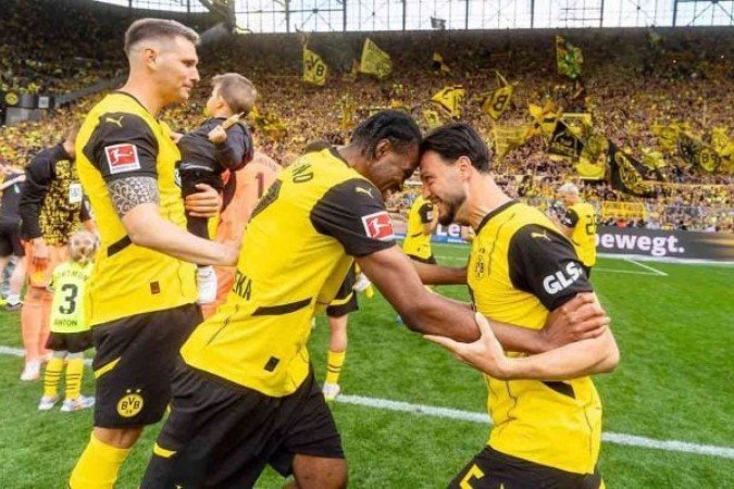 Adeyemi entre os inscritos do Dormund para o Mundial de Clubes - (crédito: Foto: Alex Grimm/Getty Images) Adeyemi entre os inscritos do Dormund para o Mundial de Clubes - (crédito: Foto: Alex Grimm/Getty Images)