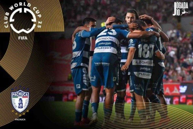 Time da América Central caiu em grupo forte, mas quer mostrar seu valor - (crédito: Foto: Arte sobre foto de Divulgação/Pachuca ) Time da América Central caiu em grupo forte, mas quer mostrar seu valor - (crédito: Foto: Arte sobre foto de Divulgação/Pachuca )