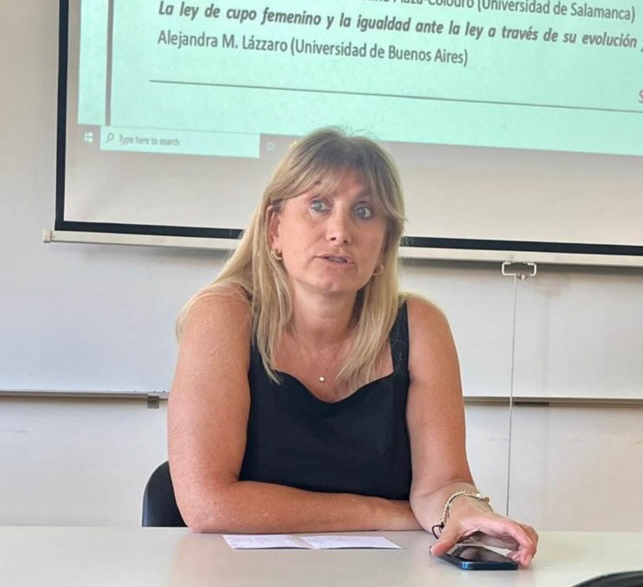 Alejandra Lazzaro, professora de direito constitucional da Universidad de Buenos Aires (UBA) e doutora em direito  
