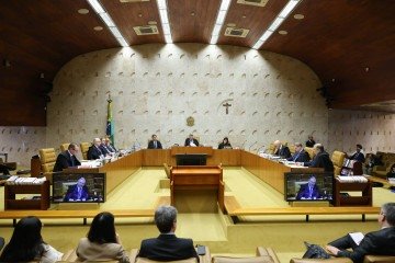 Os ministros Dias Toffoli, Luiz Fux, Flávio Dino, Cristiano Zanin, Gilmar Mendes e Luís Roberto Barroso votaram pela responsabilização.

 -  (crédito:  Ton Molina/STF)