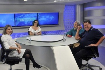 Ao CB. Poder, Sylvia Massari e Stepan Nercessian falam sobre a sensação de atuarem no espetáculo "Chato & os Diários Associados" -  (crédito:  Minervino Junior CB/DA Press)