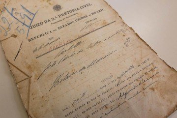Processo de 1924 sobre partilha amigável - (crédito: Divulgação) Processo de 1924 sobre partilha amigável - (crédito: Divulgação)