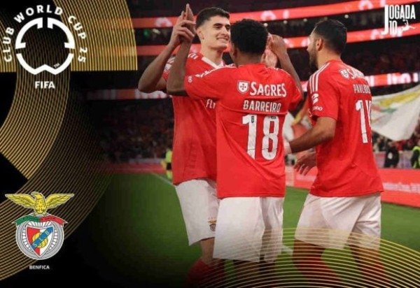 Foto: Arte sobre foto de Divulgação/Benfica