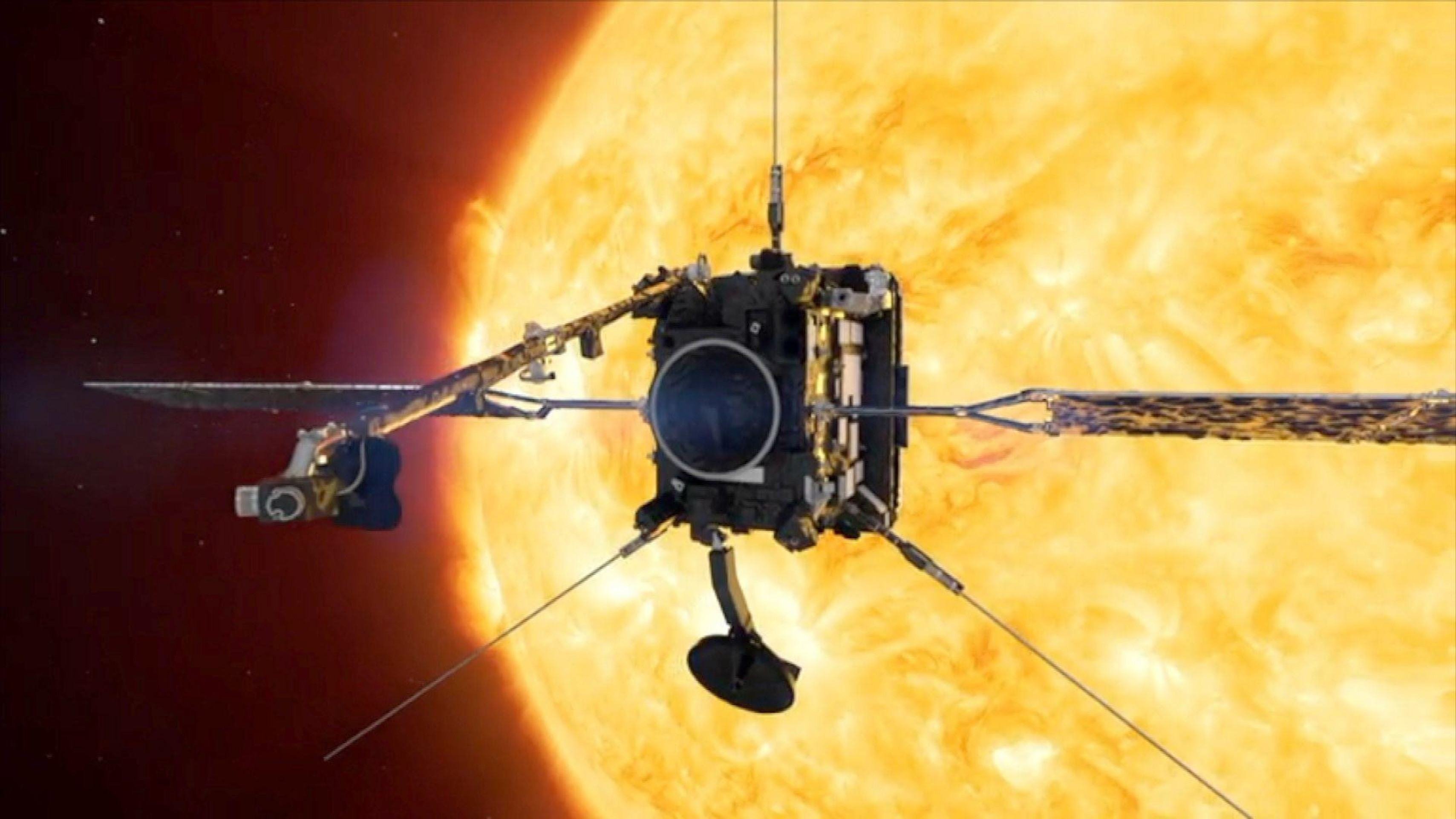 Cada cor representa um elemento diferente, em uma camada do Sol. Da esquerda para a direita: hidrogênio, carbono, oxigênio, neônio e magnésio. -  (crédito: ESA)