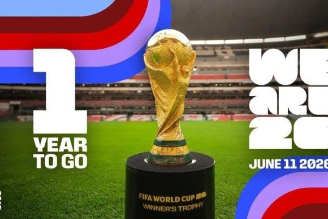 Copa do Mundo 2026 está a um ano de começar - (crédito: Foto: Reprodução/fifa.com) Copa do Mundo 2026 está a um ano de começar - (crédito: Foto: Reprodução/fifa.com)