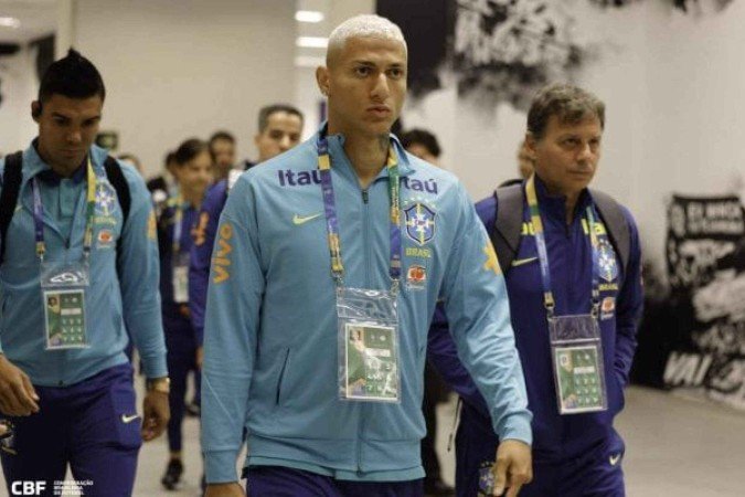 Richarlison admite atuação abaixo nesta Data-Fifa  -  (crédito:  Foto: Rafael Ribeiro)