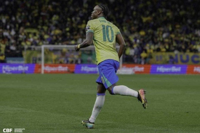 Vini Jr fez o gol da vitória do Brasil sobre o Paraguai por 1 a 0 - (crédito: Foto: Rafael Ribeiro/CBF) Vini Jr fez o gol da vitória do Brasil sobre o Paraguai por 1 a 0 - (crédito: Foto: Rafael Ribeiro/CBF)