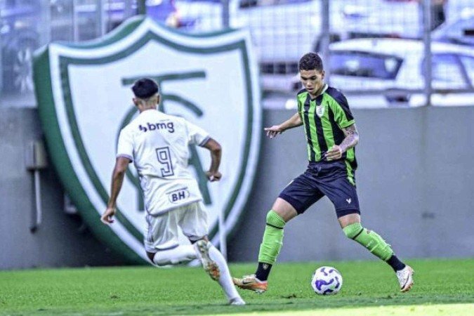 Coelho e Galo mediram forças nesta quarta, pelo Brasileiro Sub-20 - (crédito: Foto: Mourão Panda / América) Coelho e Galo mediram forças nesta quarta, pelo Brasileiro Sub-20 - (crédito: Foto: Mourão Panda / América)