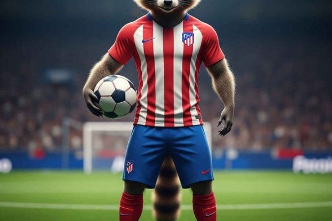Já o Atlético de Madrid adotou o guaxinim 