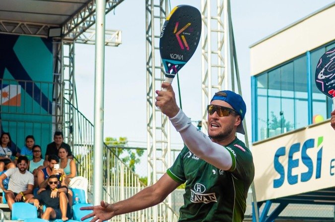 André Baran é o principal nome dos beach tennis masculino do Brasil na atualidade - (crédito: Mateus Ribeiro) André Baran é o principal nome dos beach tennis masculino do Brasil na atualidade - (crédito: Mateus Ribeiro)