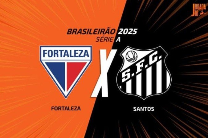 No Z4, Fortaleza e Santos se enfrentam no Castelão nesta quinta-feira (12) -  (crédito: Foto: Arte jogada10)