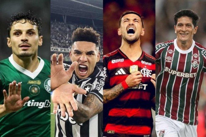Qual brasileiro terá melhor campanha no Mundial de Clubes? - (crédito: Foto: Cesar Greco / Palmeiras, Vitor Silva / BFR. Adriano Fontes / CRF e Divulgação / FFC) Qual brasileiro terá melhor campanha no Mundial de Clubes? - (crédito: Foto: Cesar Greco / Palmeiras, Vitor Silva / BFR. Adriano Fontes / CRF e Divulgação / FFC)