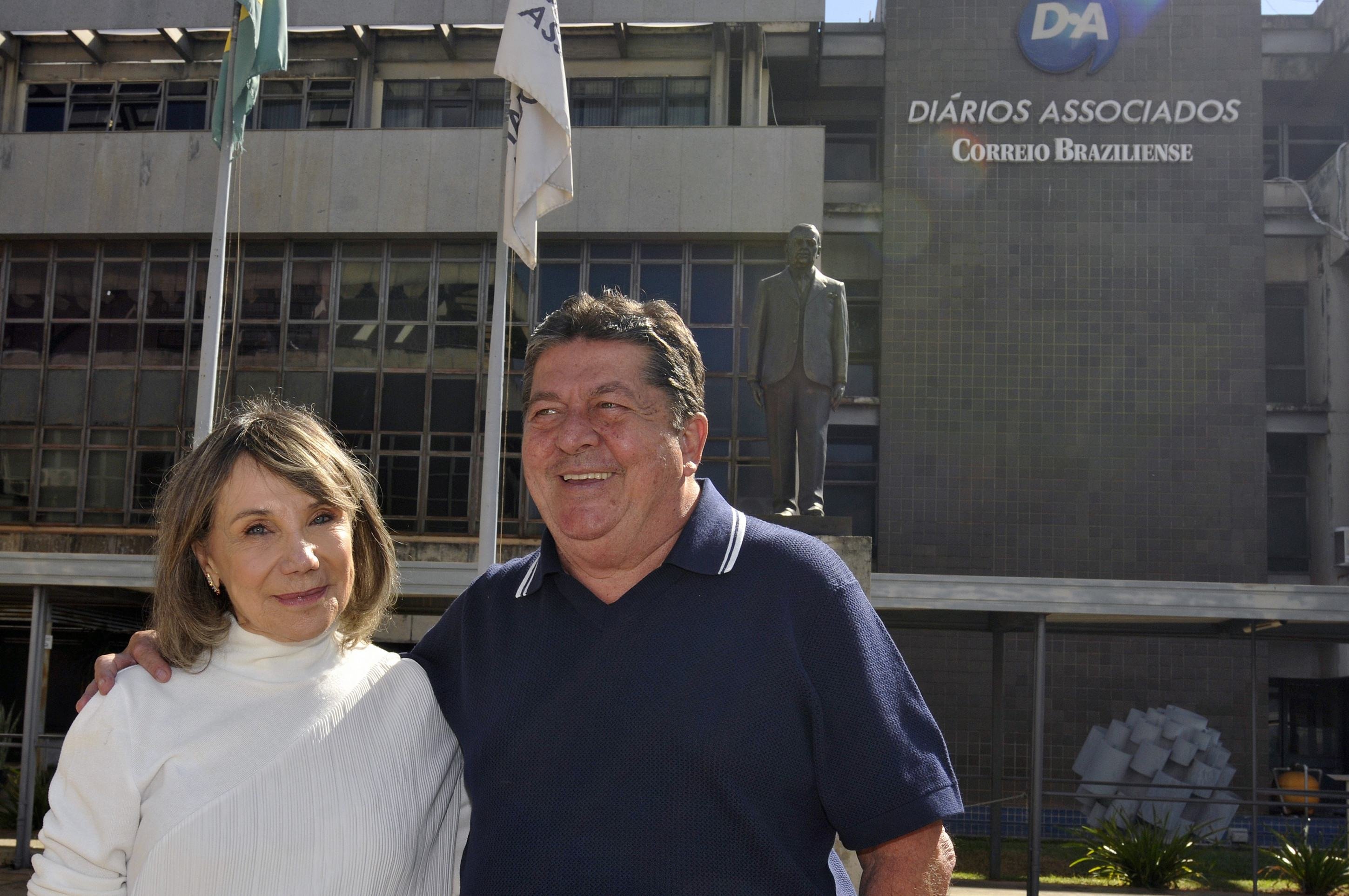 Os atores Stepan Nercessian e Sylvia Massari, em visita ao Correio Braziliense