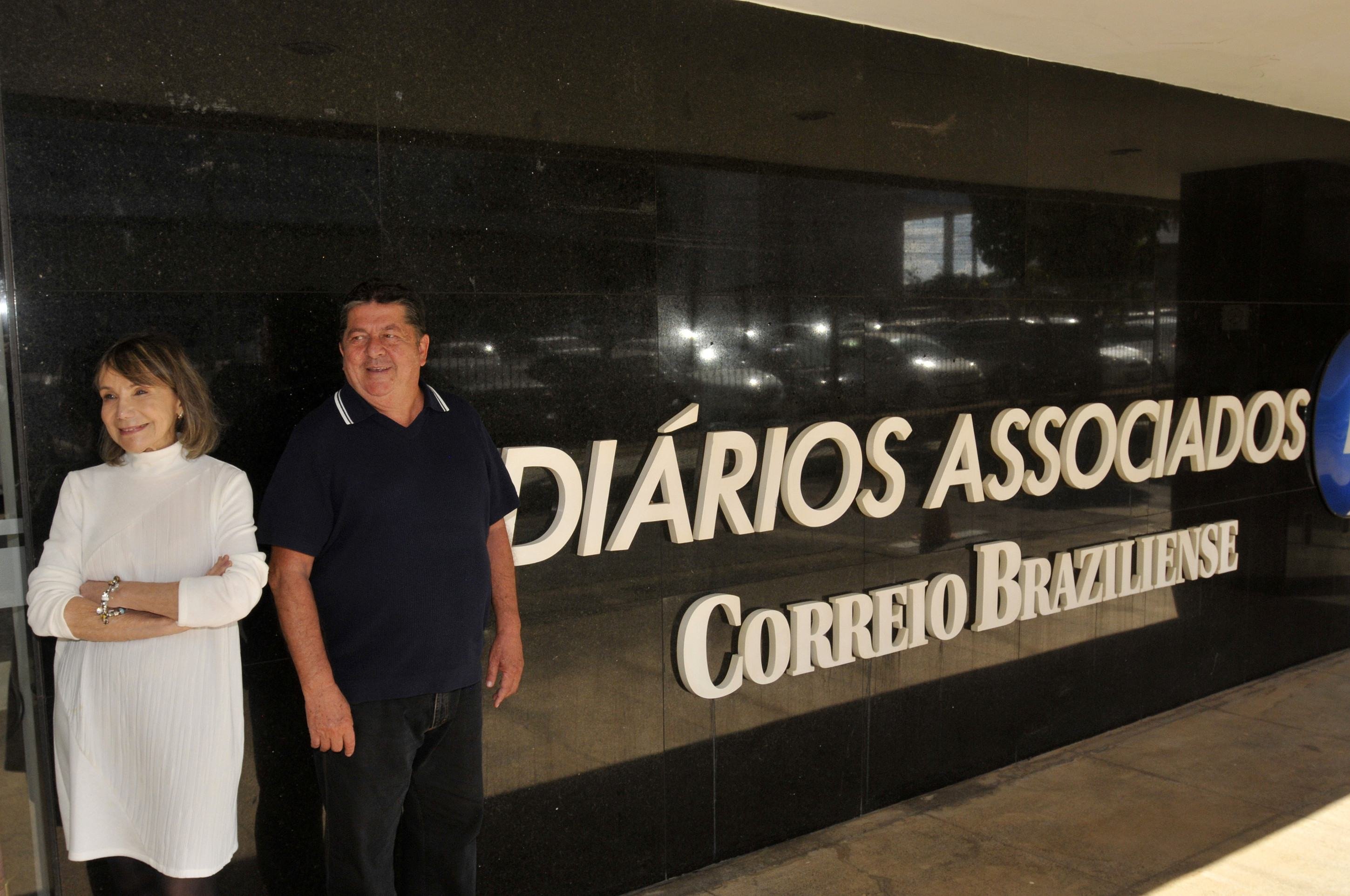 Os atores Stepan Nercessian e Sylvia Massari, em visita ao Correio Braziliense
